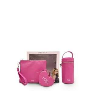 Paris Hilton 3-Piece Pink Cosmetic Bag & Travel Pouch Set - New in Box